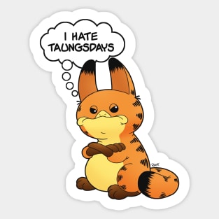 Lothfield - I Hate Taungsdays Sticker